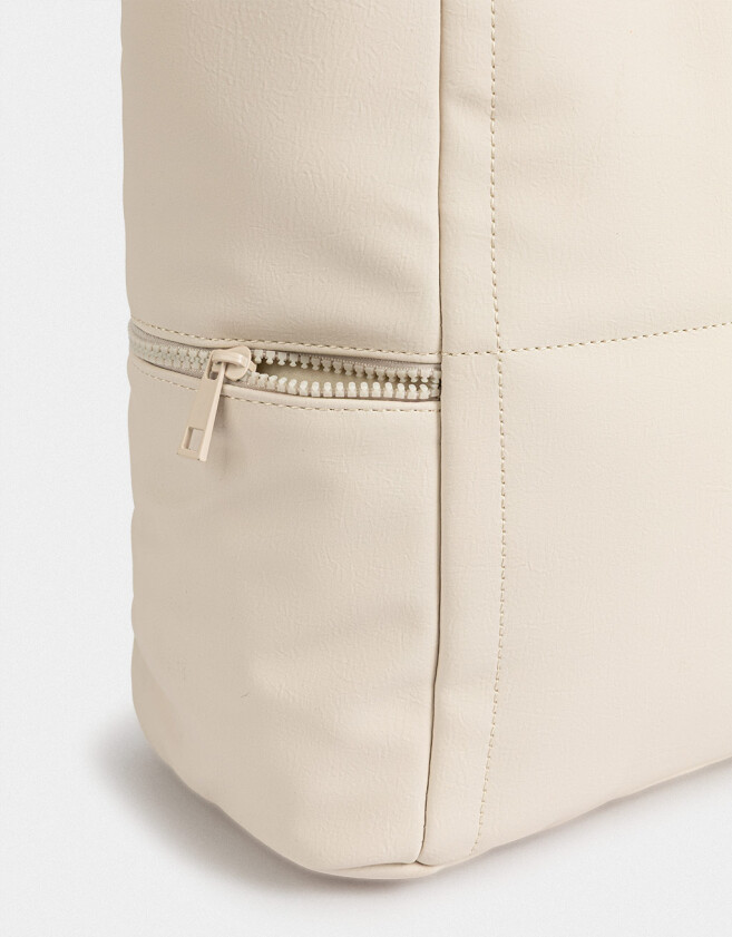 Shopper Cartera Shopper Con Pouch - Blanco Crudo