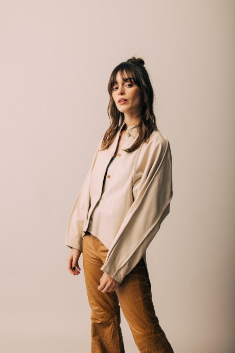 Leather Fulera Shirt Hielo