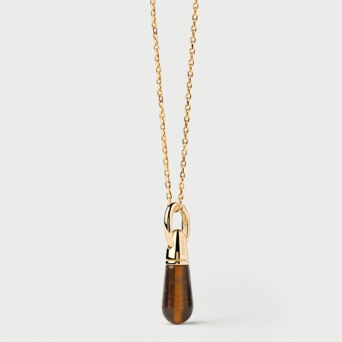 COLGANTE PARA CHARM PDPAOLA TIGER EYE DROP Colgante Para Charm Pdpaola Tiger Eye Drop