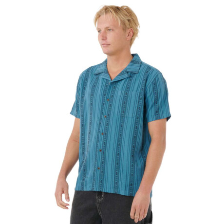 Camisa Rip Curl Raw Energy Stripe Azul