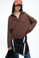 SWEATER COLLAR Marron