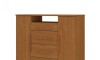 Cómoda Zapatera Versatil 2 Puertas 4 Cajones Cinamomo