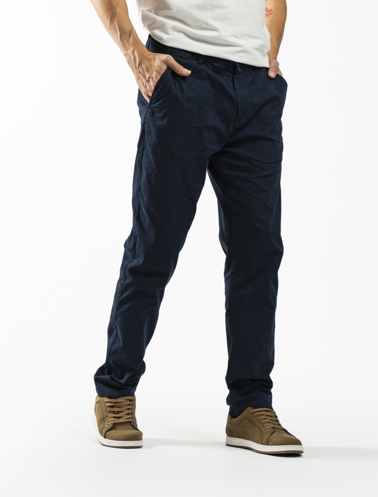 Pantalon Chino Largo 30 Marino