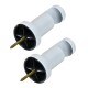 Barrote cortina metal Jade 2m + 2 soportes BLANCO