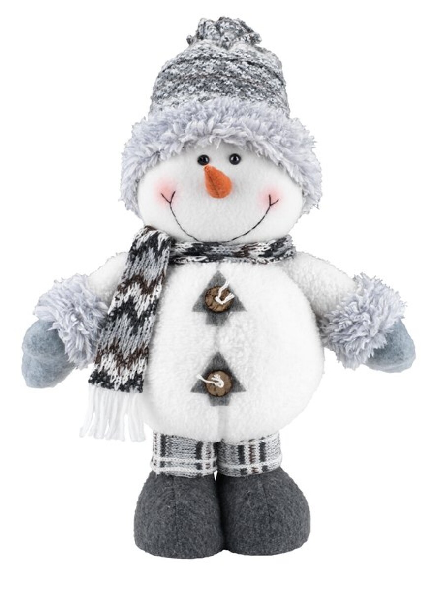 Muñeco de nieve navideño BALDER 40 cm blanco 