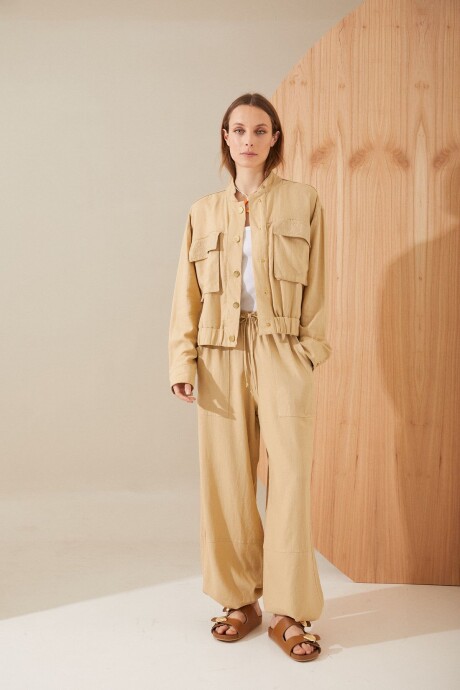 PANTALON TROPICAL BEIGE