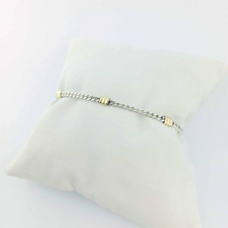 Pulsera de plata 925 con double de oro 18k. Grumette. Pulsera de plata 925 con double de oro 18k. Grumette.