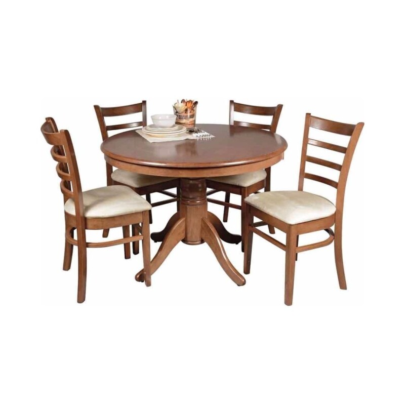 Juego de Comedor Redonda 4 Sillas Coco Juego de Comedor Redonda 4 Sillas Coco