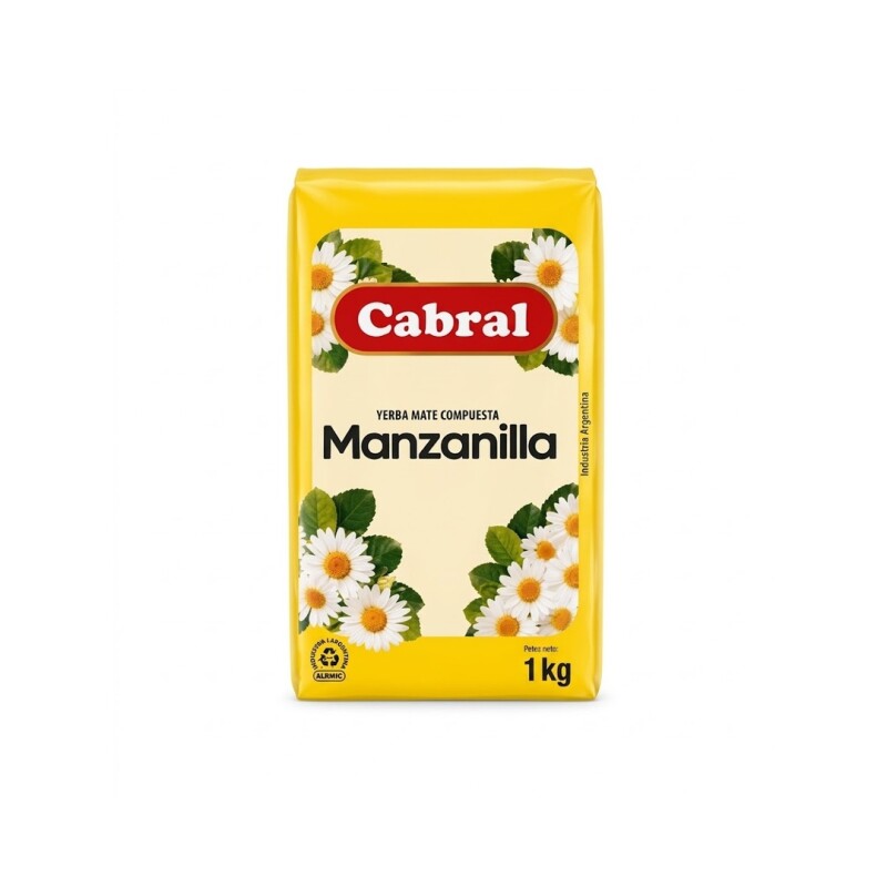 YERBA CABRAL 1KG MANZANILLA Yerba Cabral 1kg Manzanilla