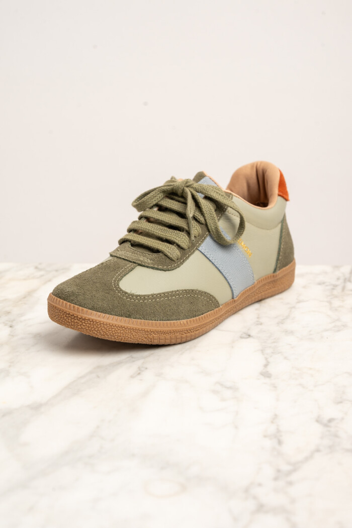 Zapatilla Cuero Combinada Safari