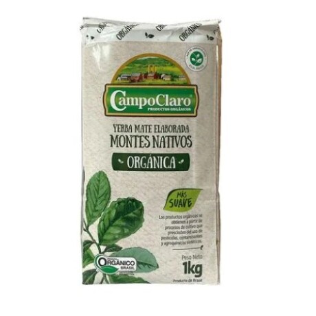 Campo Claro yerba orgánica 1 Kg Más suave