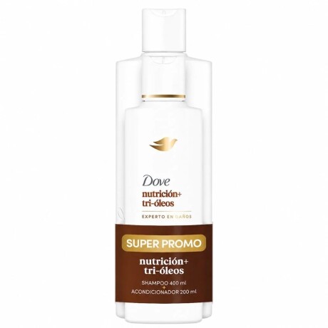 Dove Pack shampoo 400ml + aco 200ml Nutrición + Tri-óleos