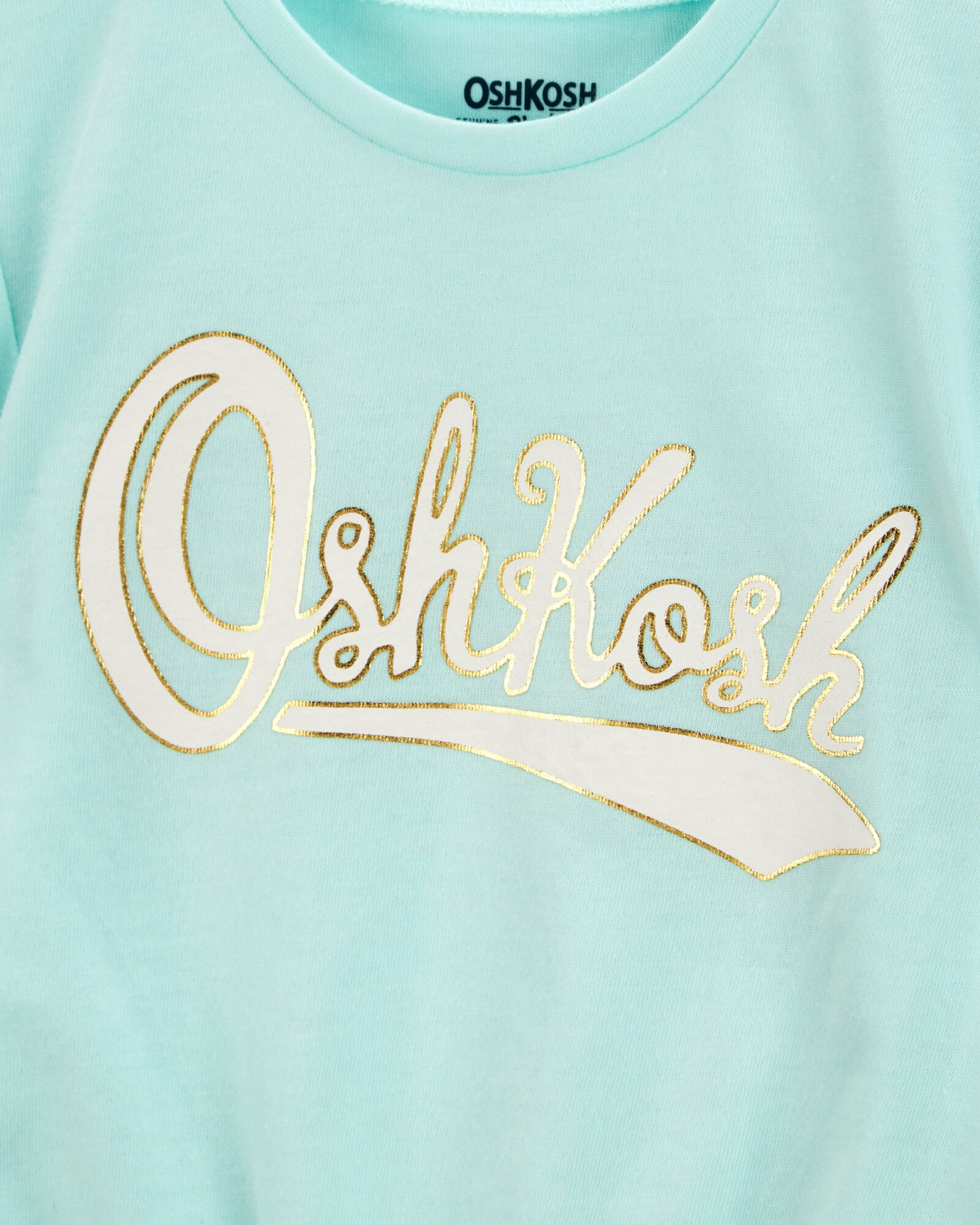 Remera de algodón, anudada y con logo Sin color
