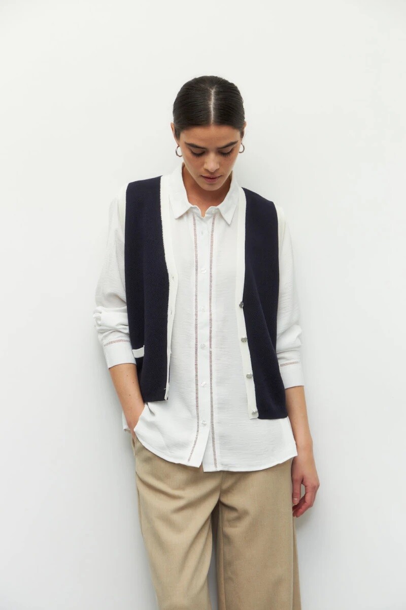 CAMISA D.CASSIN TARTARUGA - BLANCO 