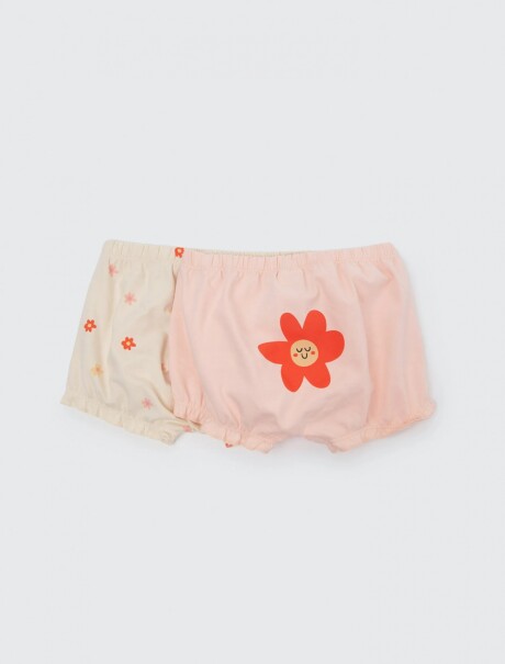 KIT CON 2 SHORTS DE BEBÉ ESTAMPADOS MULTICOLOR