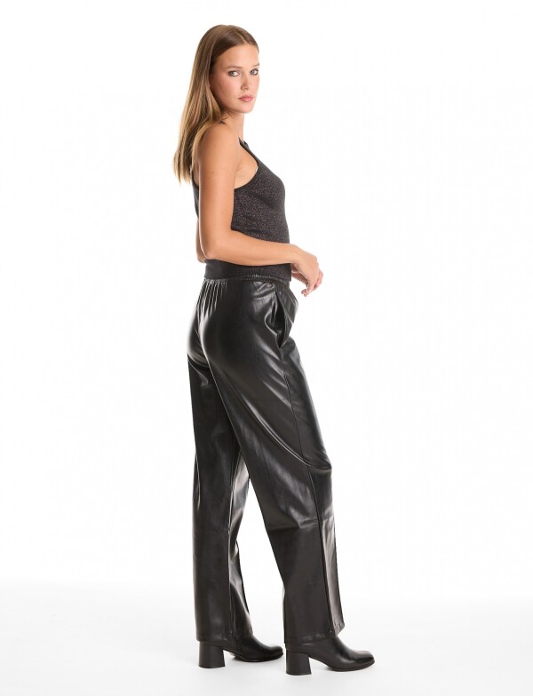 Pantalon Eco Cuero NEGRO