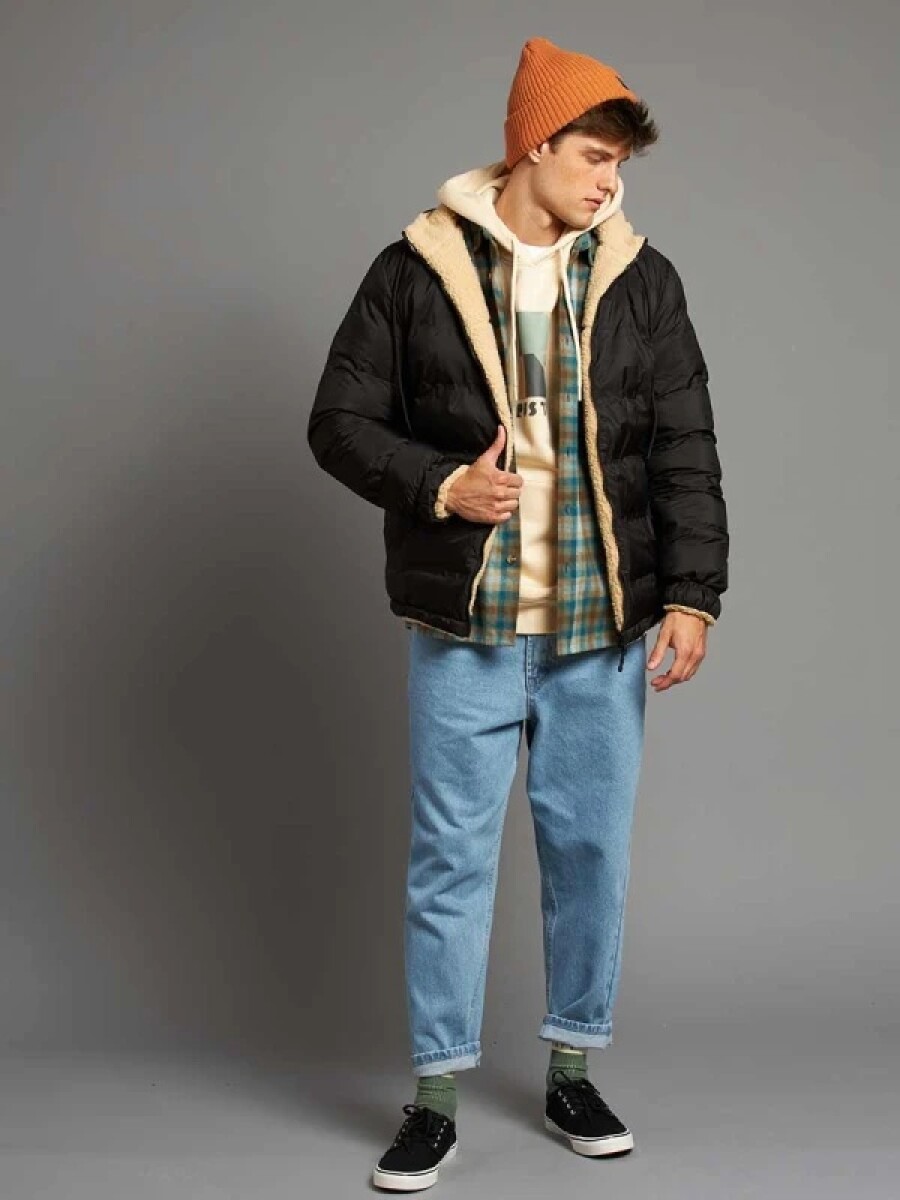 Campera Hombre Nylon Abrigo Rusty - Negro 