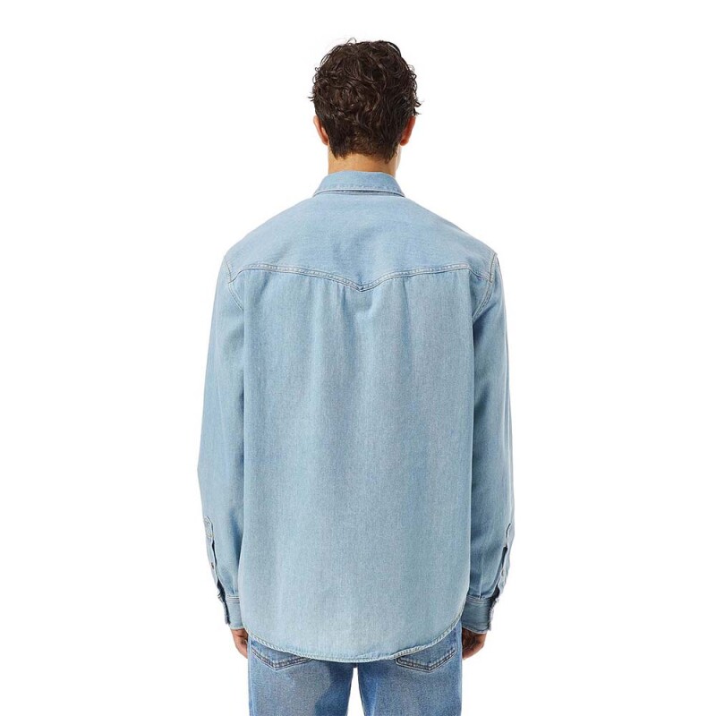 Camisa Para Hombre D-Ocean Blue Denim