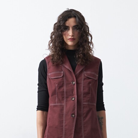 CHALECO BERTA Bordó