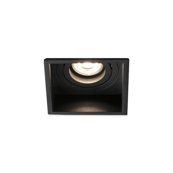 Downlight cuadrado negro orientable s/zoc 89mm FA2090