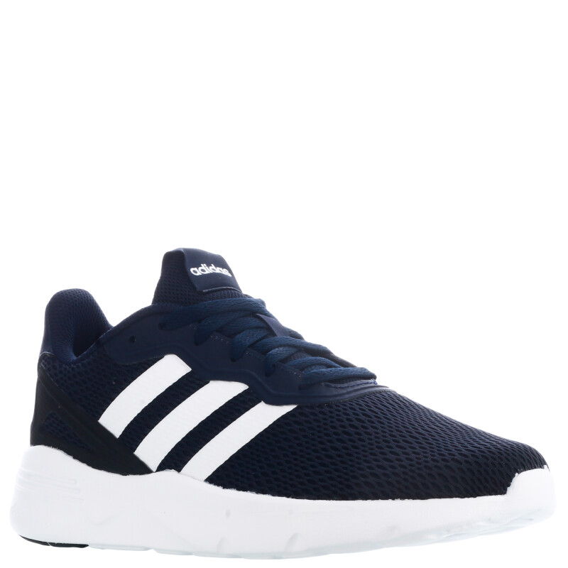 Championes de Hombre Adidas Nebzed Cloudfoam Azul Marino Blanco Negro Adidas 009.X42766137 Stadium