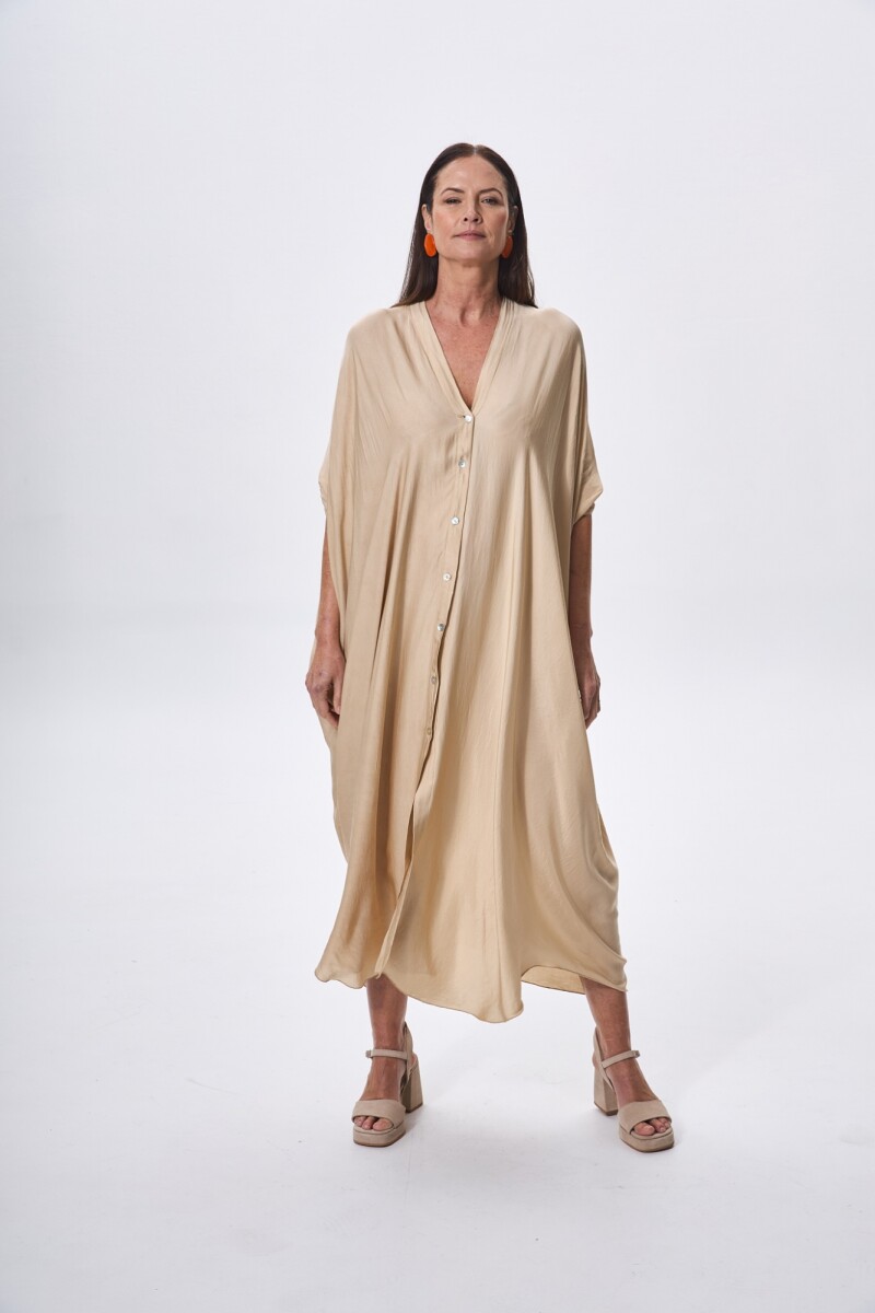 Vestido New Helena Beige