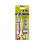 CHICCO PACK CEPILLO HIPPO-PANDA 3-6A 2UN única