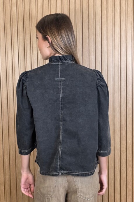 Camisa Carlita Denim Negro