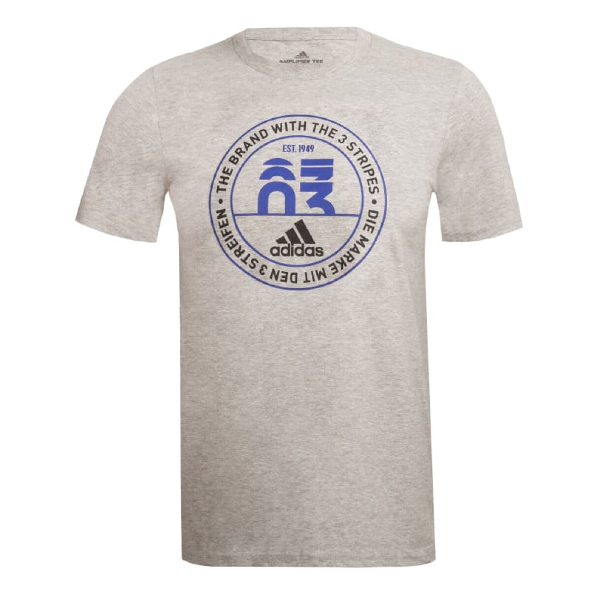 Remera Adidas Graphic Bordada - Gris 