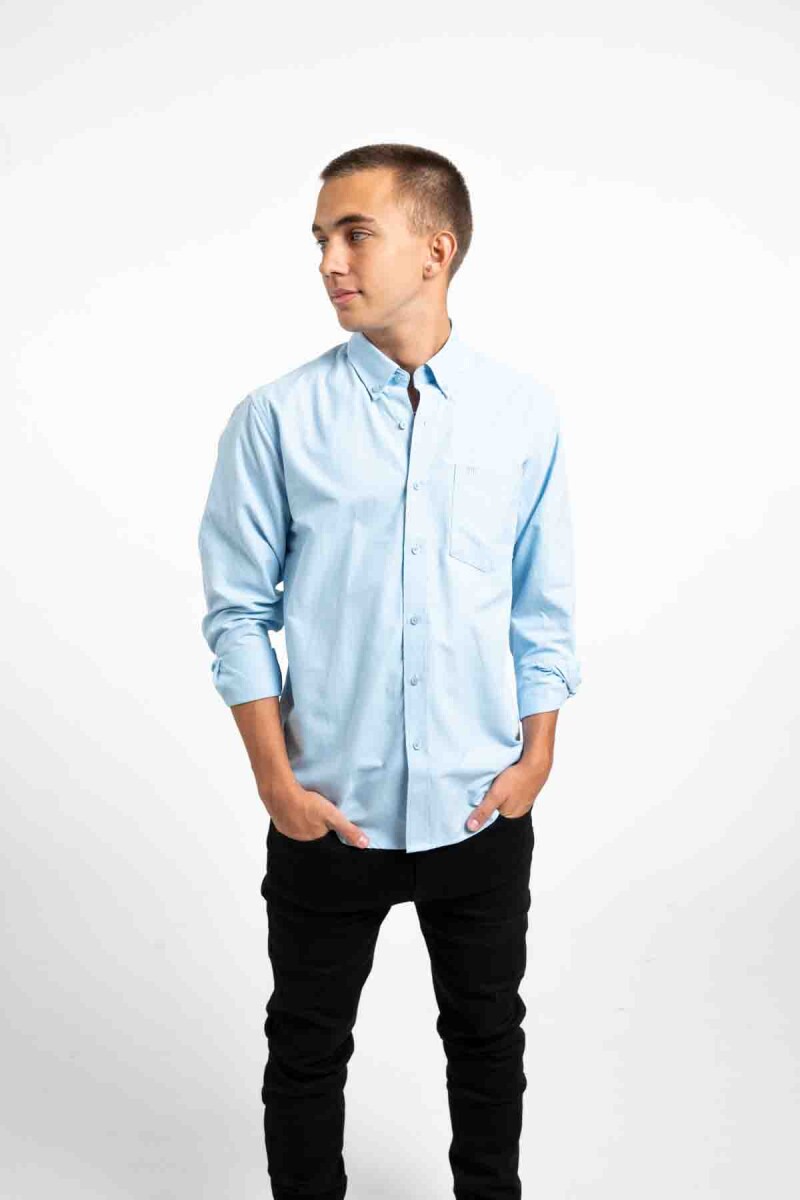 Camisa Oxford - Sky Blue 