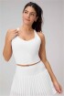 Bividi Anywhere Cropped Built-In Bra Bividi Mujer Classic White