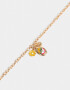 Collares Cortos Esmaltado Collar Corto Cadena Multidijes - Dorado