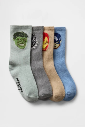 Medias Marvel Pack X4 Toddler Niño Multi 1Cc
