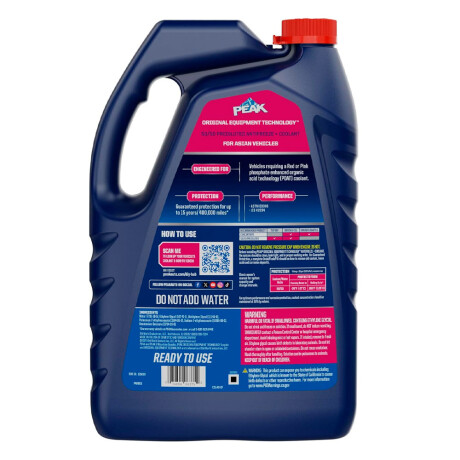 REFRIGERANTE - 50/50 ROJO GALON NAFTA DIESEL ELECTRICO HIBRIDOS PEAK REFRIGERANTE - 50/50 ROJO GALON NAFTA DIESEL ELECTRICO HIBRIDOS PEAK