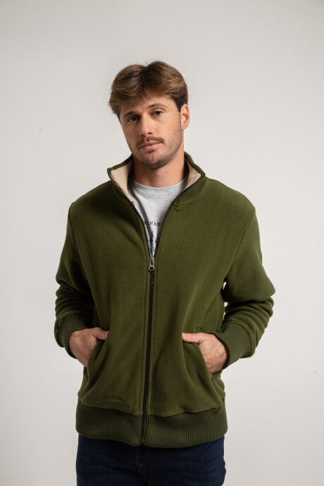 Campera polar peach Unisex Verde