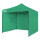 Gazebo 2.5x2.5mt Toldo Uv30 Impermeable + 3 Paredes Verde