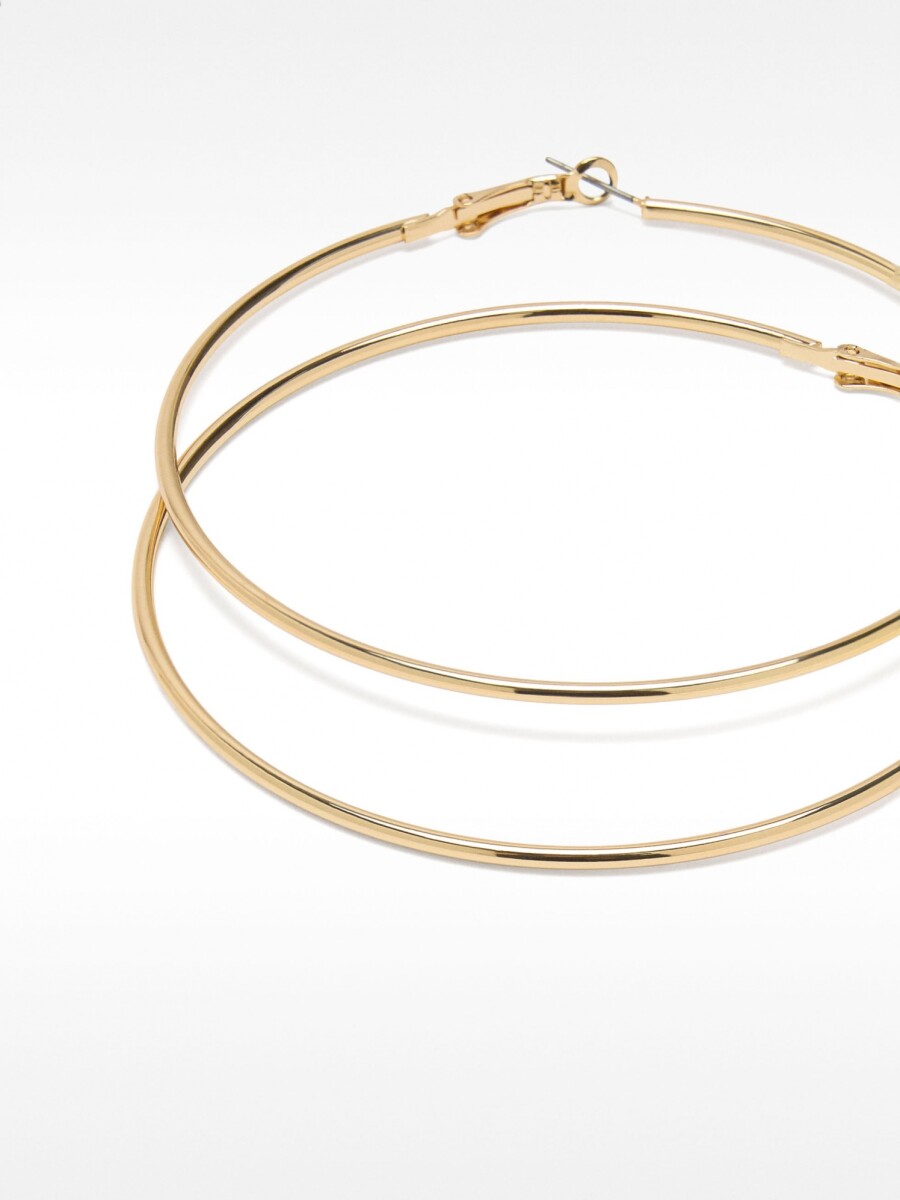 Aros Grandes Básicos dorado