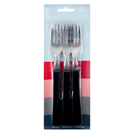 Tenedor x3 negro linea Una Martinazzo Tenedor x3 negro linea Una Martinazzo