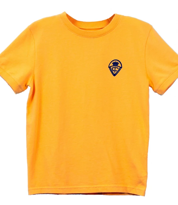T-shirt Inicial manga corta Crandon Amarillo