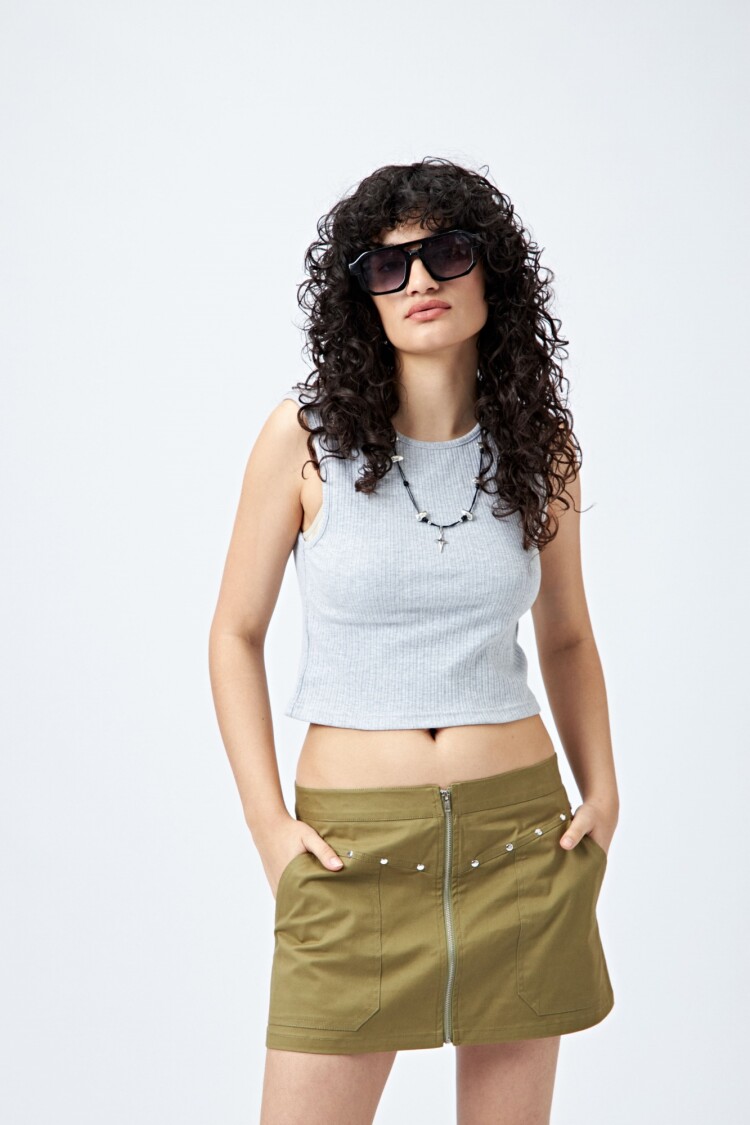 TOP NELSY Gris Melange
