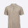 Camisa m/c rayada beige