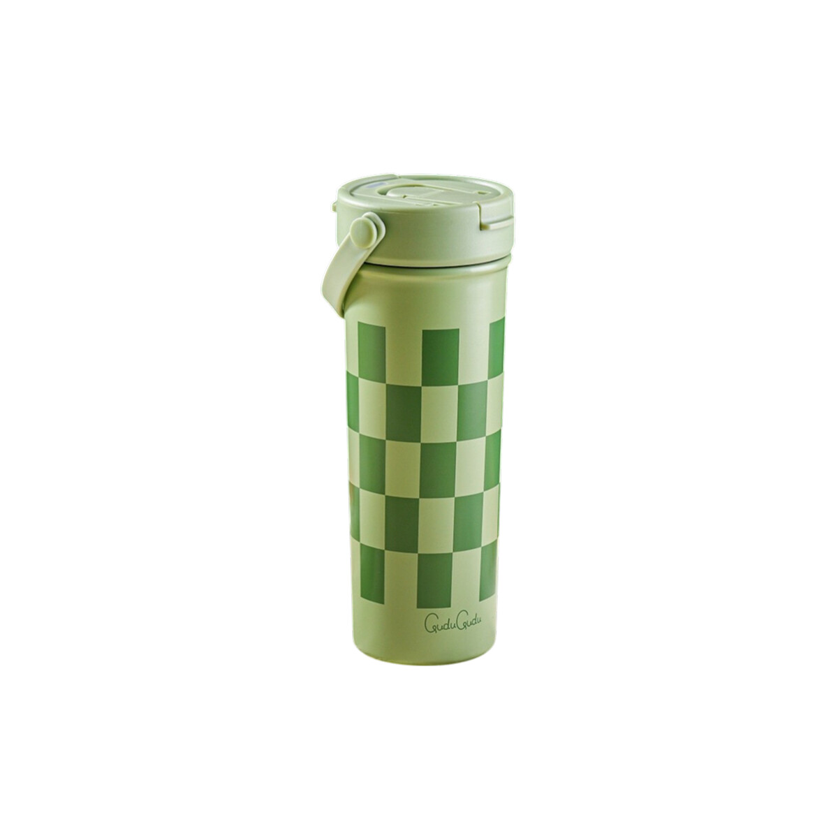 Vaso térmico de acero con infusor y asa - 610ml - Verde 