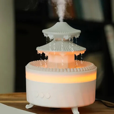 Difusor vaporizador de aceites estilo fuente Blanco