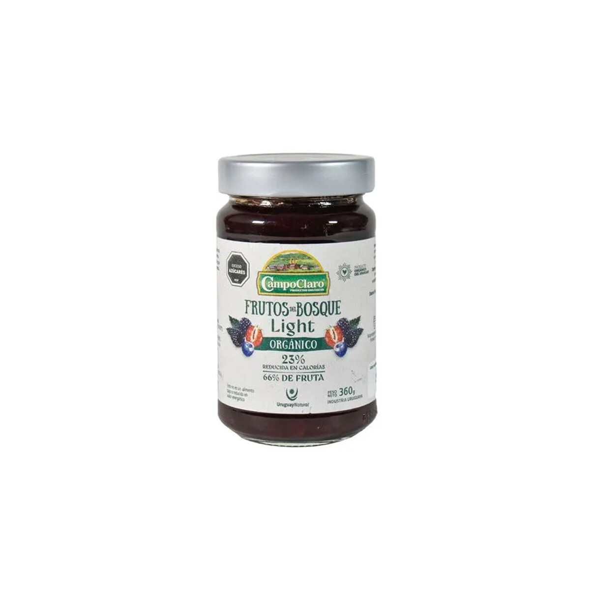 MERMELADA LIGTH FRUTOS DEL BOSQUE CAMPOCLARO 360G 