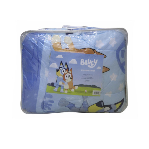 Acolchado Infantil Bluey 1 Plaza 100% Microfibra CELESTE 1