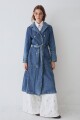 TRENCH JEAN Azul Claro