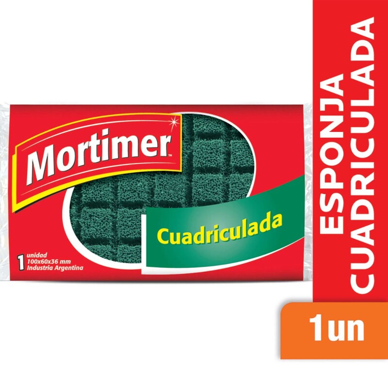 Esponja Mortimer Cuadriculada Esponja Mortimer Cuadriculada