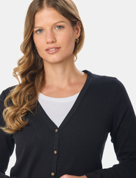 SACO TEJIDO CLÁSICO Negro