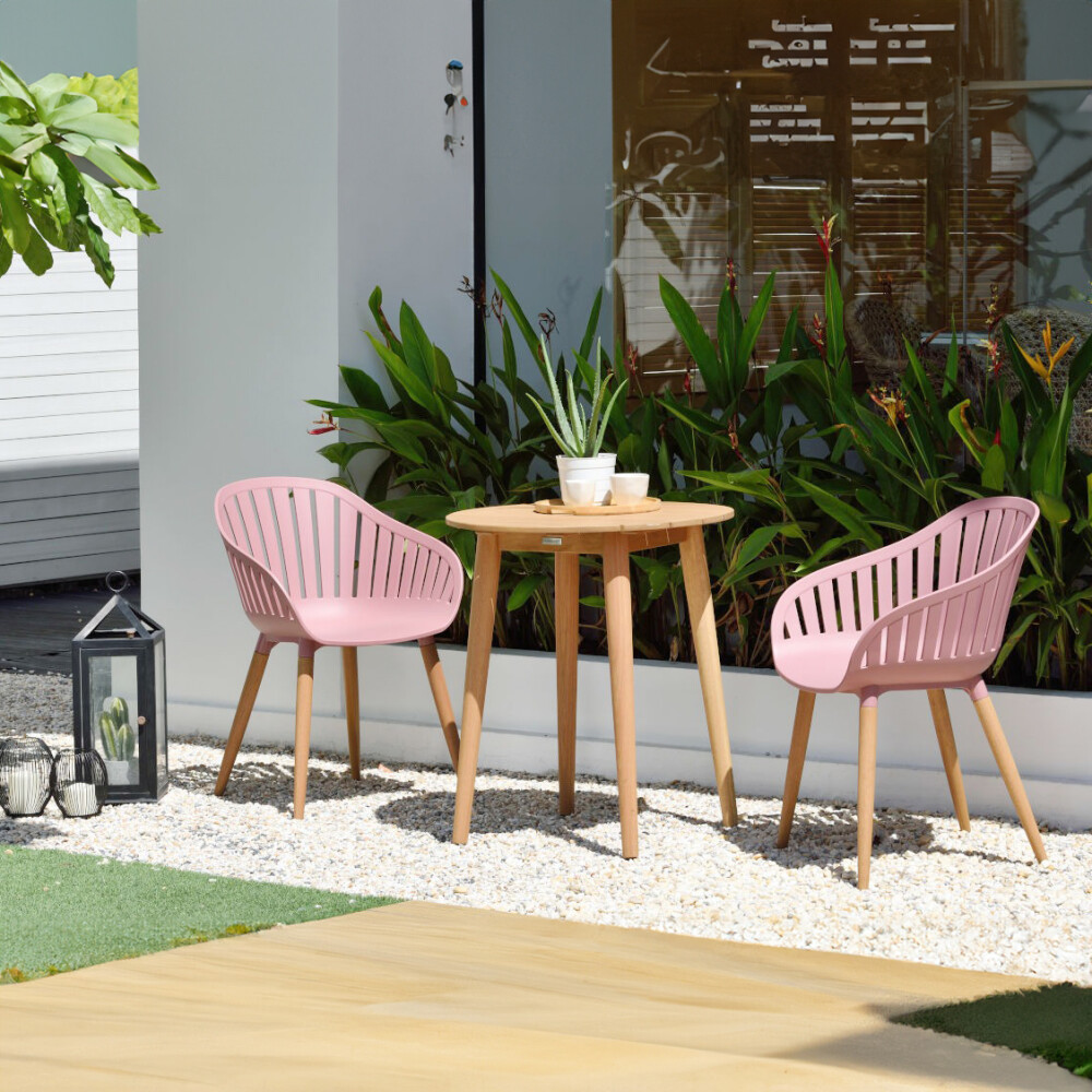 Juego de Mesa y sillas de Jardín - Nassau Rosa