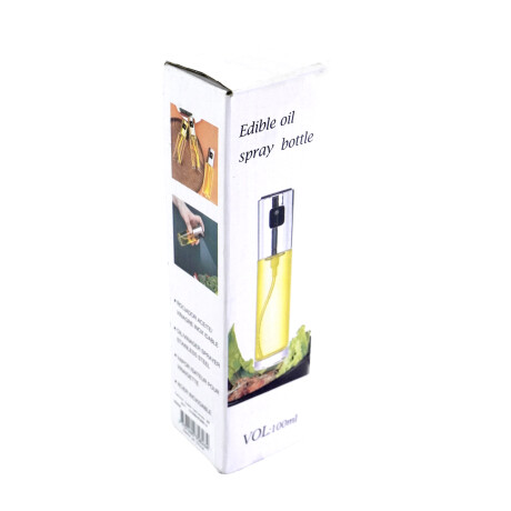 ACEITERA VIDRIO TAPA C/SPRAY 90ML 4.3X17CM CAJA ACEITERA VIDRIO TAPA C/SPRAY 90ML 4.3X17CM CAJA